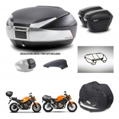 SHAD Suitcases sh23 + mounting bracket trunk SH48 backrest cover accessories KIT-461727