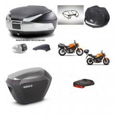 SHAD Maletas sh23 alu + soporte montaje baul SH48 tapa respaldo accesorios KIT-461736