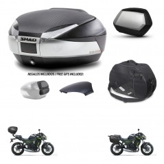 SHAD SH35 PREMIUM suitcases + mounting bracket SH48 trunk backrest cover accessories KIT-461751