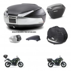 SHAD SH23 alu suitcases + mounting bracket SH48 trunk backrest cover accessories KIT-461753