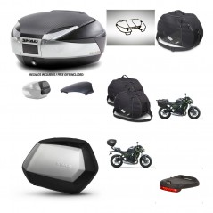SHAD Maletas SH35 PREMIUM + soporte montaje baul SH48 tapa respaldo accesorios KIT-461776