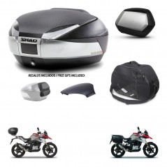 SHAD SH35 PREMIUM suitcases + mounting bracket SH48 trunk backrest cover accessories KIT-461793