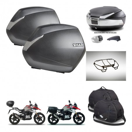 SHAD Baul SH48 tapa respaldo + soporte montaje maletas SH36 accesorios KIT-461803