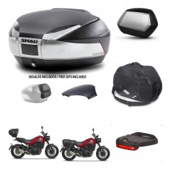 SHAD SH35 PREMIUM suitcases + mounting bracket SH48 trunk backrest cover accessories KIT-461847