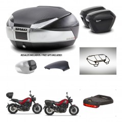 SHAD Suitcases sh23 + mounting bracket trunk SH48 backrest cover accessories KIT-461858