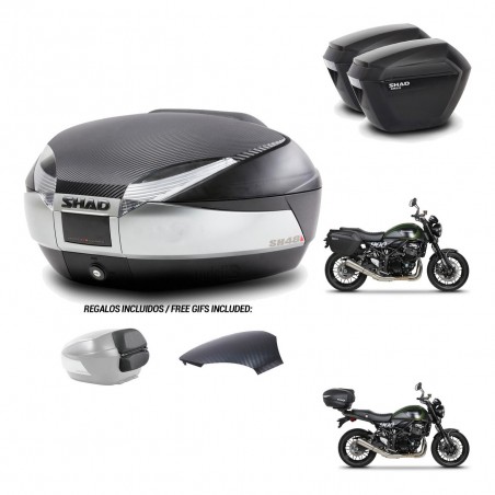 SHAD Maletas sh23 + soporte montaje baul SH48 tapa respaldo KIT-461876