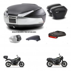 SHAD Suitcases sh23 + mounting bracket trunk SH48 backrest cover accessories KIT-461882