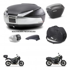 SHAD SH23 alu suitcases + mounting bracket SH48 trunk backrest cover accessories KIT-461891