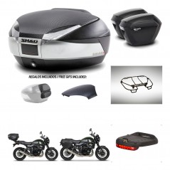 SHAD Suitcases sh23 + mounting bracket trunk SH48 backrest cover accessories KIT-461906