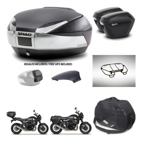 SHAD Maletas sh23 + soporte montaje baul SH48 tapa respaldo accesorios KIT-461912