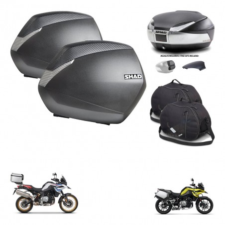 SHAD Baul SH48 tapa respaldo + soporte montaje maletas SH36 accesorios KIT-461923