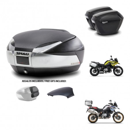 SHAD Maletas sh23 + soporte montaje baul SH48 tapa respaldo KIT-461924