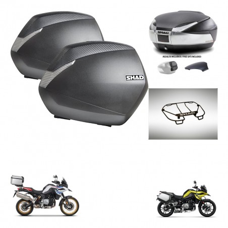 SHAD Trunk SH48 backrest cover + mounting bracket SH36 suitcases accessories KIT-461946