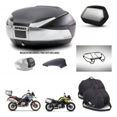 SHAD SH35 PREMIUM suitcases + mounting bracket SH48 trunk backrest cover accessories KIT-461950