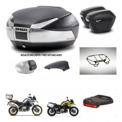 SHAD Suitcases sh23 + mounting bracket trunk SH48 backrest cover accessories KIT-461954