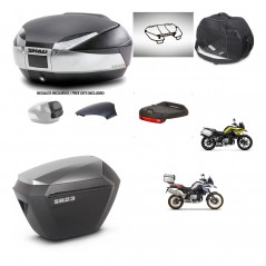 SHAD SH23 alu suitcases + mounting bracket SH48 trunk backrest cover accessories KIT-461969