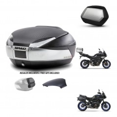SHAD SH35 PREMIUM suitcases + mounting bracket SH48 trunk backrest cover KIT-461973