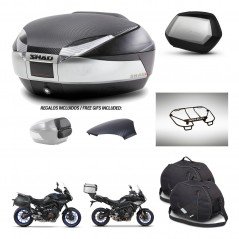 SHAD SH35 PREMIUM suitcases + mounting bracket SH48 trunk backrest cover accessories KIT-461998