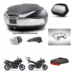 SHAD SH35 PREMIUM suitcases + mounting bracket SH48 trunk backrest cover accessories KIT-462003