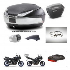 SHAD SH23 alu suitcases + mounting bracket SH48 trunk backrest cover accessories KIT-462005