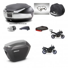 SHAD SH23 alu suitcases + mounting bracket SH48 trunk backrest cover accessories KIT-462017