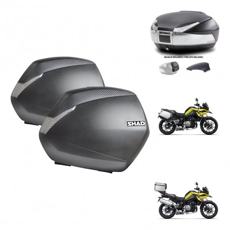 SHAD Baul SH48 tapa respaldo + soporte montaje maletas SH36 KIT-462018