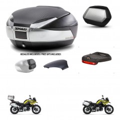 SHAD SH35 PREMIUM suitcases + mounting bracket SH48 trunk backrest cover accessories KIT-462027