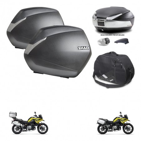 SHAD Baul SH48 tapa respaldo + soporte montaje maletas SH36 accesorios KIT-462030