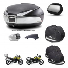 SHAD SH35 PREMIUM suitcases + mounting bracket SH48 trunk backrest cover accessories KIT-462034