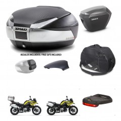 SHAD SH23 alu suitcases + mounting bracket SH48 trunk backrest cover accessories KIT-462041