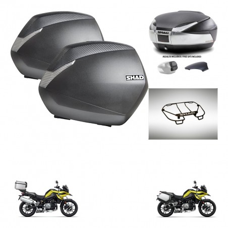 SHAD Trunk SH48 backrest cover + mounting bracket SH36 suitcases accessories KIT-462042