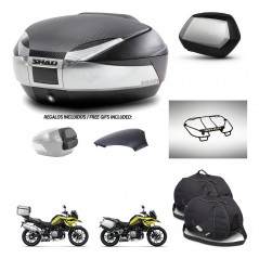 SHAD SH35 PREMIUM suitcases + mounting bracket SH48 trunk backrest cover accessories KIT-462046
