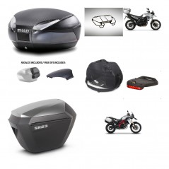 SHAD SH23 alu suitcases + mounting bracket SH48 trunk backrest cover accessories 49 L KIT-462095