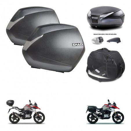 SHAD Trunk SH48 backrest cover + mounting bracket SH36 suitcases accessories 49 L KIT-462184