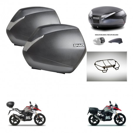 SHAD Trunk SH48 backrest cover + mounting bracket SH36 suitcases accessories 49 L KIT-462196