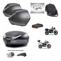 SHAD Baul SH48 tapa respaldo + soporte montaje maletas SH36 accesorios 49 L KIT-462203