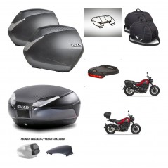 SHAD Baul SH48 tapa respaldo + soporte montaje maletas SH36 accesorios 49 L KIT-462251
