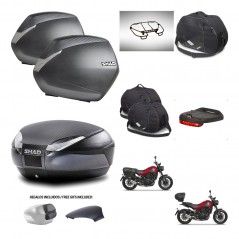 SHAD Trunk SH48 backrest cover + mounting bracket SH36 suitcases accessories 49 L KIT-462263