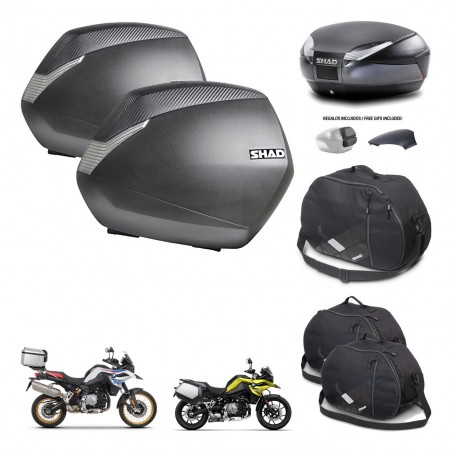 SHAD Baul SH48 tapa respaldo + soporte montaje maletas SH36 accesorios 49 L KIT-462329