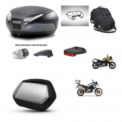 SHAD SH35 PREMIUM suitcases + mounting bracket SH48 trunk backrest cover accessories 49 L KIT-462350