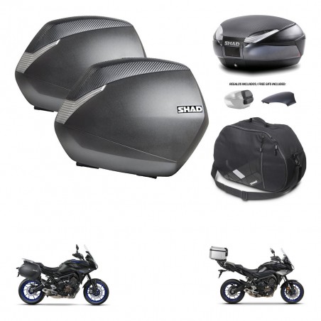 SHAD Baul SH48 tapa respaldo + soporte montaje maletas SH36 accesorios 49 L KIT-462376