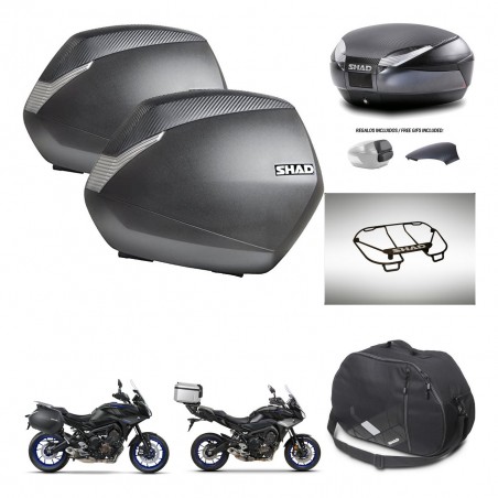 SHAD Baul SH48 tapa respaldo + soporte montaje maletas SH36 accesorios 49 L KIT-462400