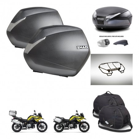 SHAD Baul SH48 tapa respaldo + soporte montaje maletas SH36 accesorios 49 L KIT-462437