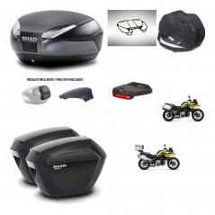 SHAD Suitcases sh23 + mounting bracket trunk SH48 backrest cover accessories 49 L KIT-462456