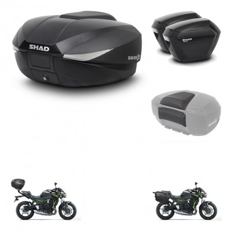 SHAD Maletas sh23 + soporte montaje baul SH58 accesorios KIT-462462