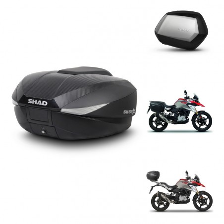 SHAD Maletas SH35 PREMIUM + soporte montaje baul SH58 KIT-462469