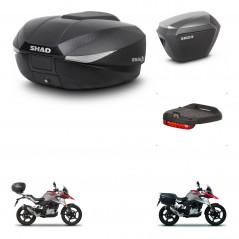 SHAD Maletas sh23 alu + soporte montaje baul SH58 accesorios KIT-462477