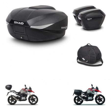 SHAD Maletas sh23 + soporte montaje baul SH58 accesorios KIT-462480