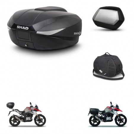 SHAD SH35 PREMIUM suitcases + mounting bracket SH58 trunk accessories KIT-462481