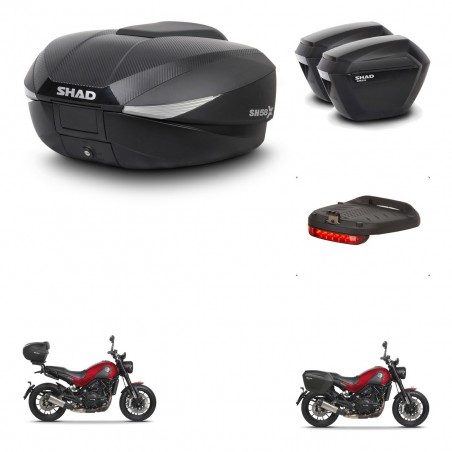 SHAD Maletas sh23 + soporte montaje baul SH58 accesorios KIT-462522